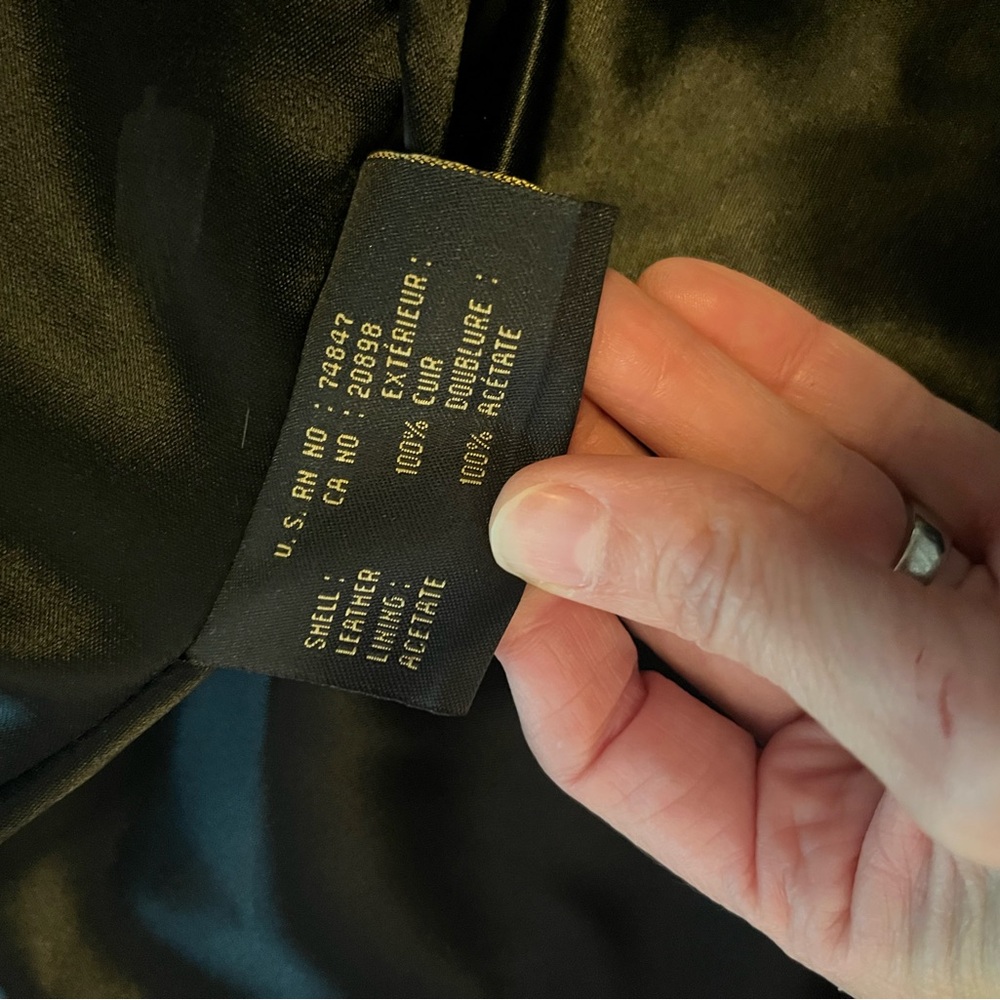 Andrew Marc Black Leather Jacket - Picture 2 of 4